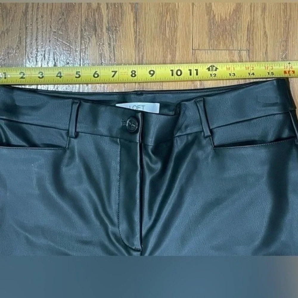 NWT LOFT Faux‎ Leather Pants Size 12P Black *READ*